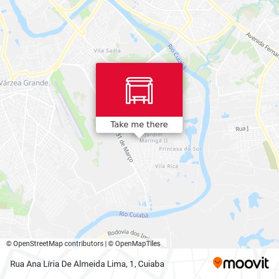 Rua Ana Líria De Almeida Lima, 1 map