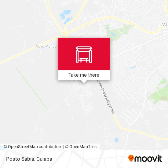 Posto Sabiá map
