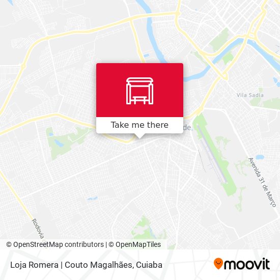 Mapa Loja Romera | Couto Magalhães