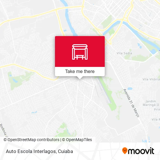 Auto Escola Interlagos map