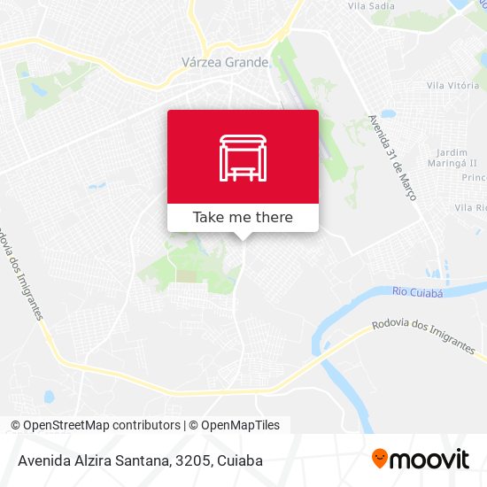 Mapa Avenida Alzira Santana, 3205