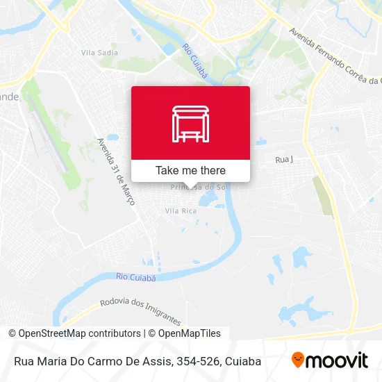 Rua Maria Do Carmo De Assis, 354-526 map
