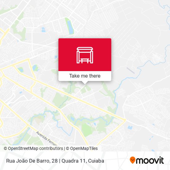 Mapa Rua João De Barro, 28 | Quadra 11