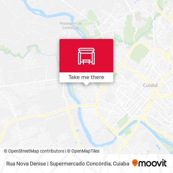 Mapa Rua Nova Denise | Supermercado Concórdia