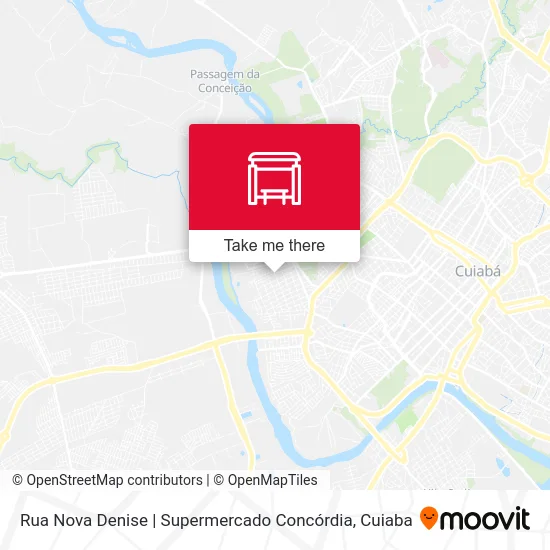 Rua Nova Denise | Supermercado Concórdia map