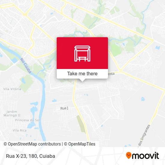 Rua X-23, 180 map