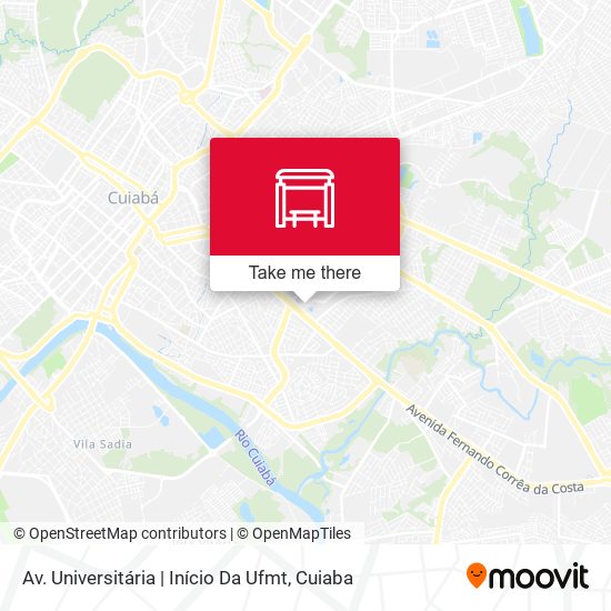 Av. Universitária | Início Da Ufmt map