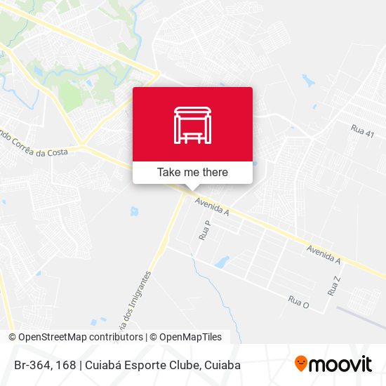 Br-364, 168 | Cuiabá Esporte Clube map