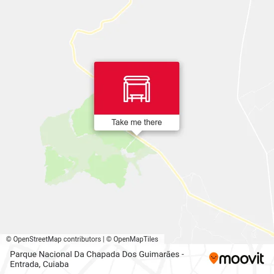Parque Nacional Da Chapada Dos Guimarães - Entrada map
