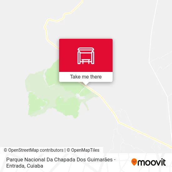 Parque Nacional Da Chapada Dos Guimarães - Entrada map