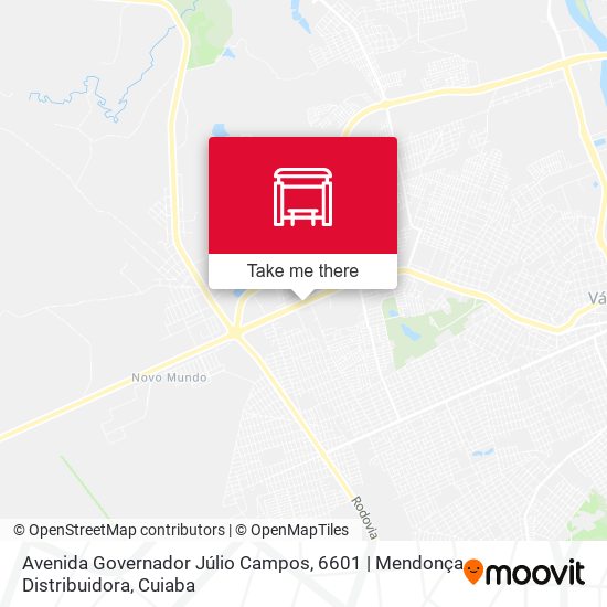 Avenida Governador Júlio Campos, 6601 | Mendonça Distribuidora map