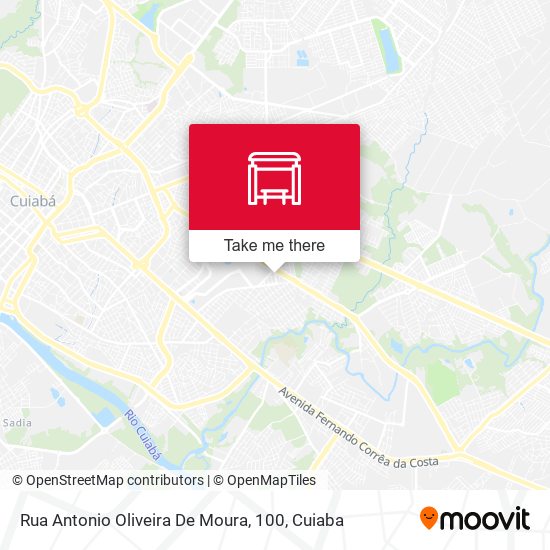 Rua Antonio Oliveira De Moura, 100 map