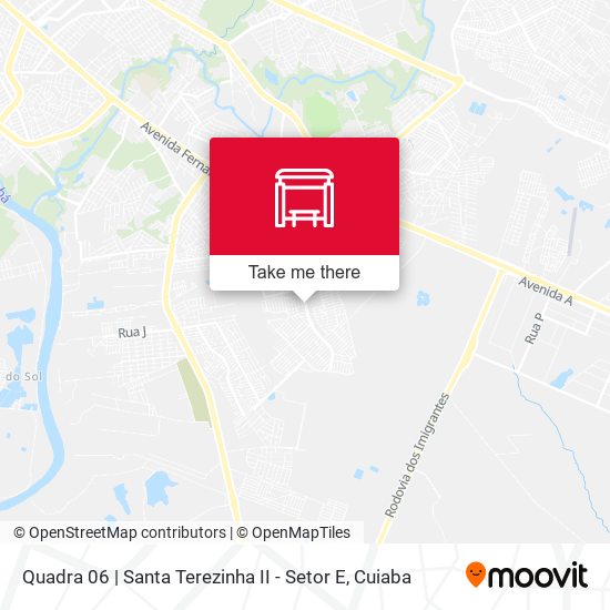 Quadra 06 | Santa Terezinha II - Setor E map