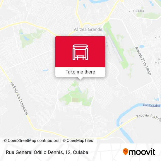 Rua General Odílio Dennis, 12 map