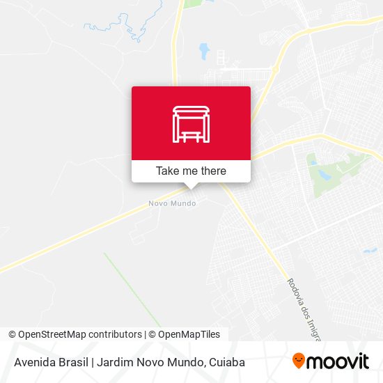 Mapa Avenida Brasil | Jardim Novo Mundo