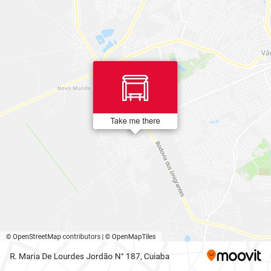 R. Maria De Lourdes Jordão N° 187 map
