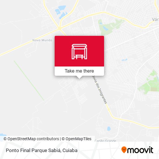 Ponto Final Parque Sabiá map