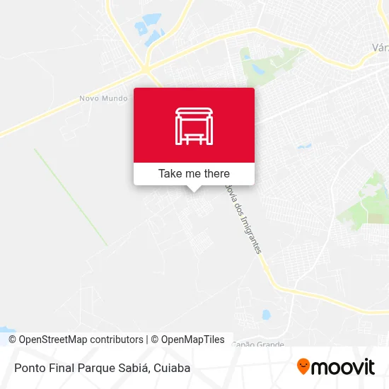Ponto Final Parque Sabiá map