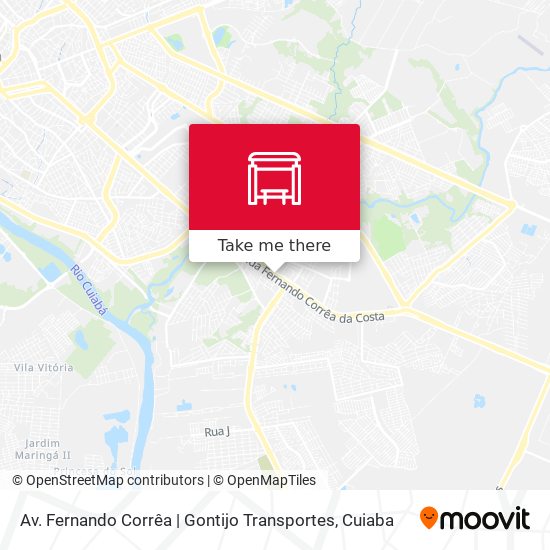 Mapa Av. Fernando Corrêa | Gontijo Transportes
