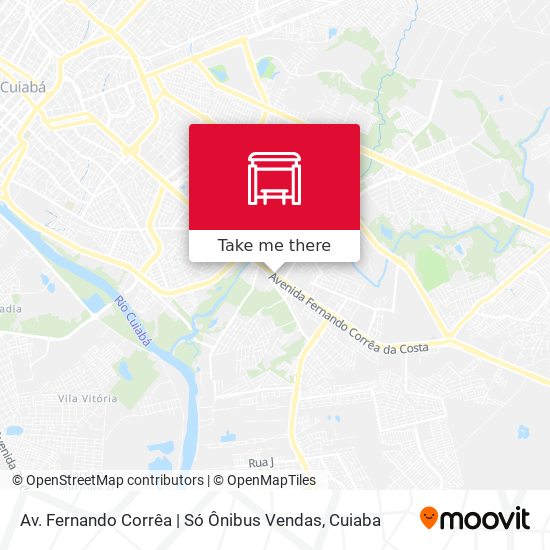 Mapa Av. Fernando Corrêa | Só Ônibus Vendas