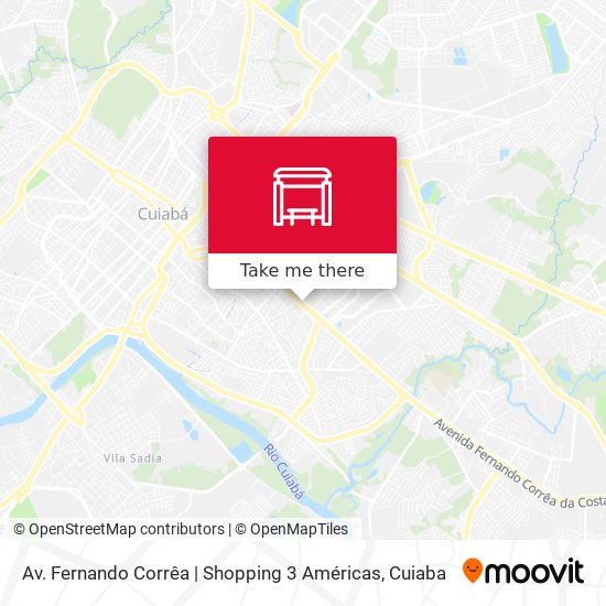 Av. Fernando Corrêa | Shopping 3 Américas map