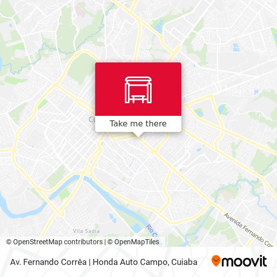 Av. Fernando Corrêa | Honda Auto Campo map