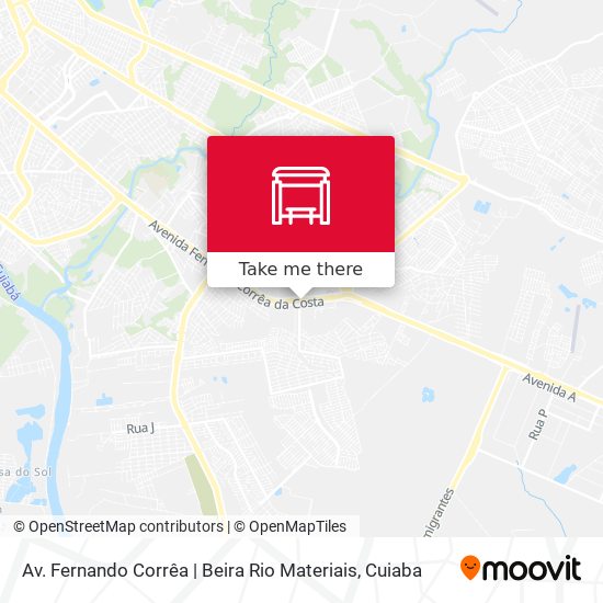 Mapa Av. Fernando Corrêa | Beira Rio Materiais