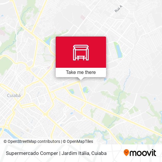 Mapa Supermercado Comper | Jardim Itália