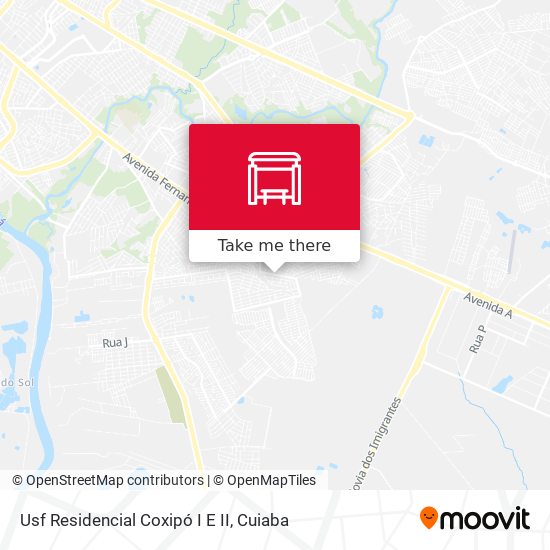 Usf Residencial Coxipó I E II map
