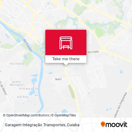 Garagem Integração Transportes map