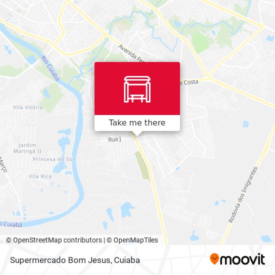 Mapa Supermercado Bom Jesus