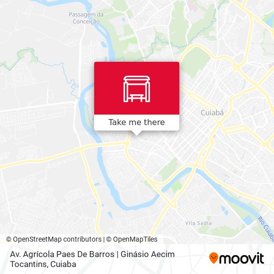 Mapa Av. Agrícola Paes De Barros | Ginásio Aecim Tocantins