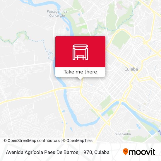 Avenida Agrícola Paes De Barros, 1970 map