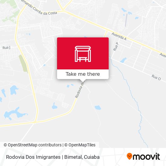 Rodovia Dos Imigrantes | Bimetal map