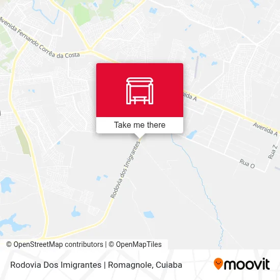 Rodovia Dos Imigrantes | Romagnole map