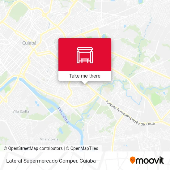 Lateral Supermercado Comper map