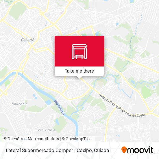 Mapa Lateral Supermercado Comper | Coxipó