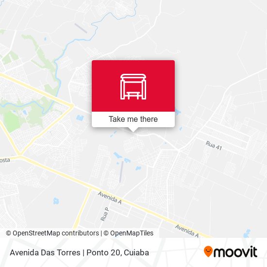 Mapa Avenida Das Torres | Ponto 20