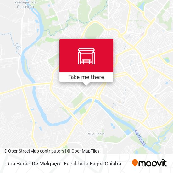 Mapa Rua Barão De Melgaço | Faculdade Faipe