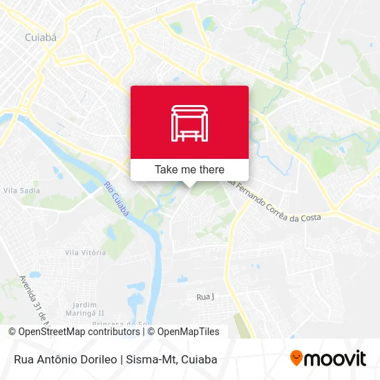 Rua Antônio Dorileo | Sisma-Mt map