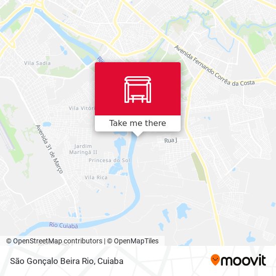 São Gonçalo Beira Rio map