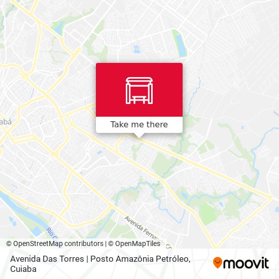 Mapa Avenida Das Torres | Posto Amazônia Petróleo