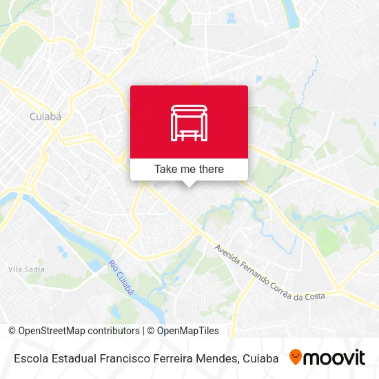 Mapa Escola Estadual Francisco Ferreira Mendes
