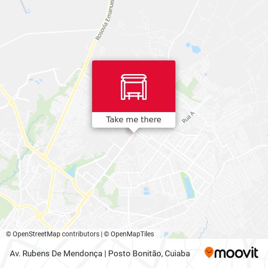 Mapa Av. Rubens De Mendonça | Posto Bonitão