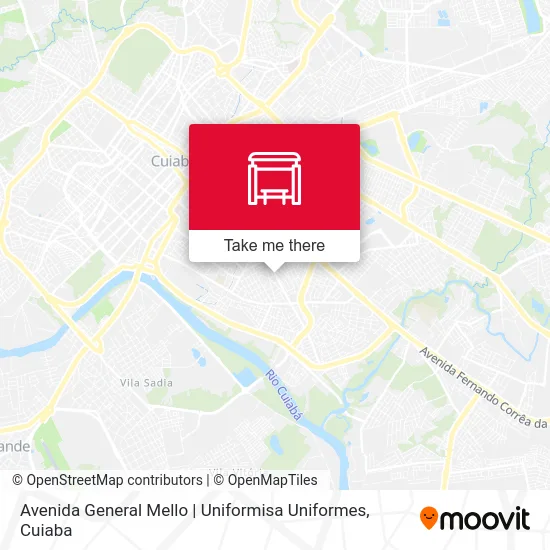 Avenida General Mello | Uniformisa Uniformes map