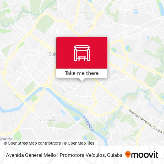 Mapa Avenida General Mello | Promotors Veículos
