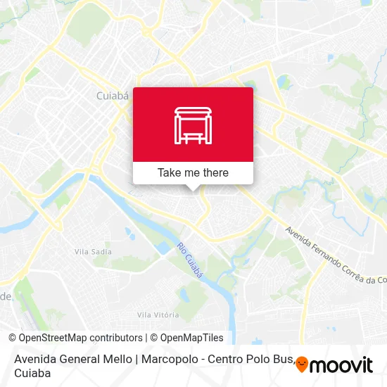 Avenida General Mello | Marcopolo - Centro Polo Bus map