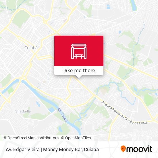 Mapa Av. Edgar Vieira | Money Money Bar