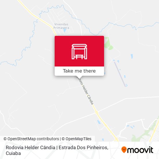 Mapa Rodovia Helder Cândia | Estrada Dos Pinheiros