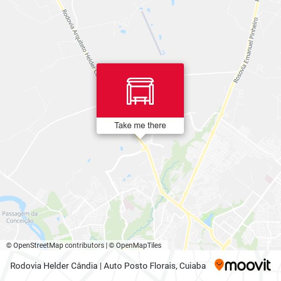 Rodovia Helder Cândia | Auto Posto Florais map